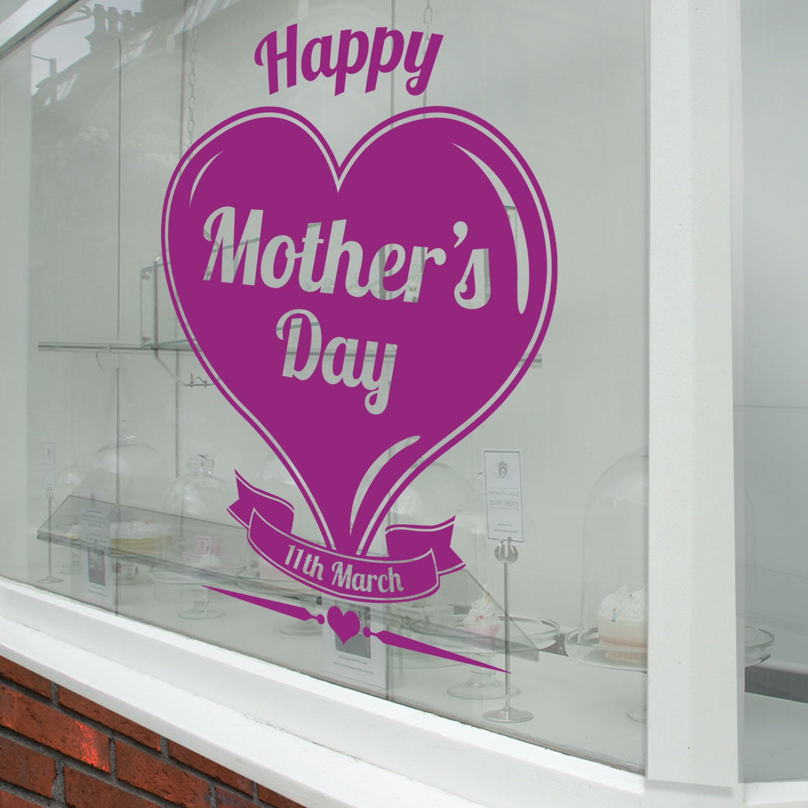 Mother's Day Wall & Window Stickers Mom Mother Decals Shop Window